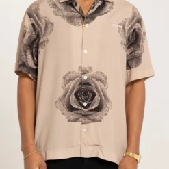 Carré Rose Bunch Button Up Shirt Stone -Nuvora Fit Sales 02042349 YS400 mens 0003 scaled