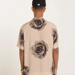 Carré Rose Bunch Button Up Shirt Stone -Nuvora Fit Sales 02042349 YS400 mens 0004 scaled