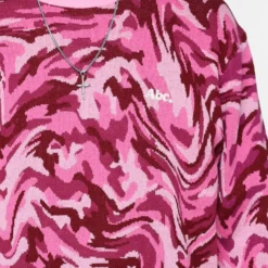 Advisory Board Crystals ABC. 123. Warped Camo Crewneck Rubellite Pink -Nuvora Fit Sales 02042368 YR266 mens 0030