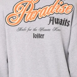 Loiter Paradise Crewneck Grey Marle 16 Loiter Paradise Crewneck Grey Marle -Nuvora Fit Sales 02042439 YQ163 mens 0050