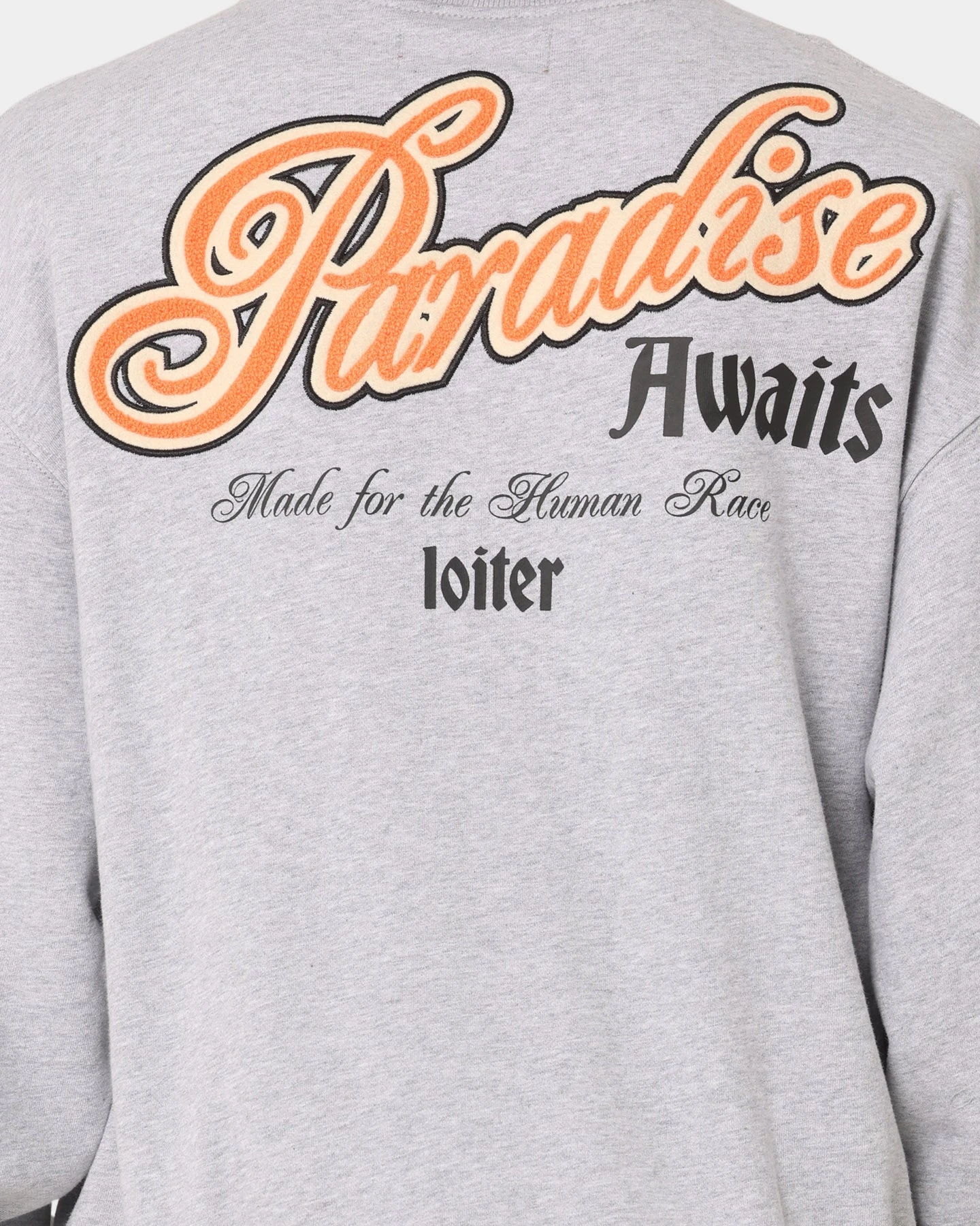Loiter Paradise Crewneck Grey Marle 8 Loiter Paradise Crewneck Grey Marle - Image 6