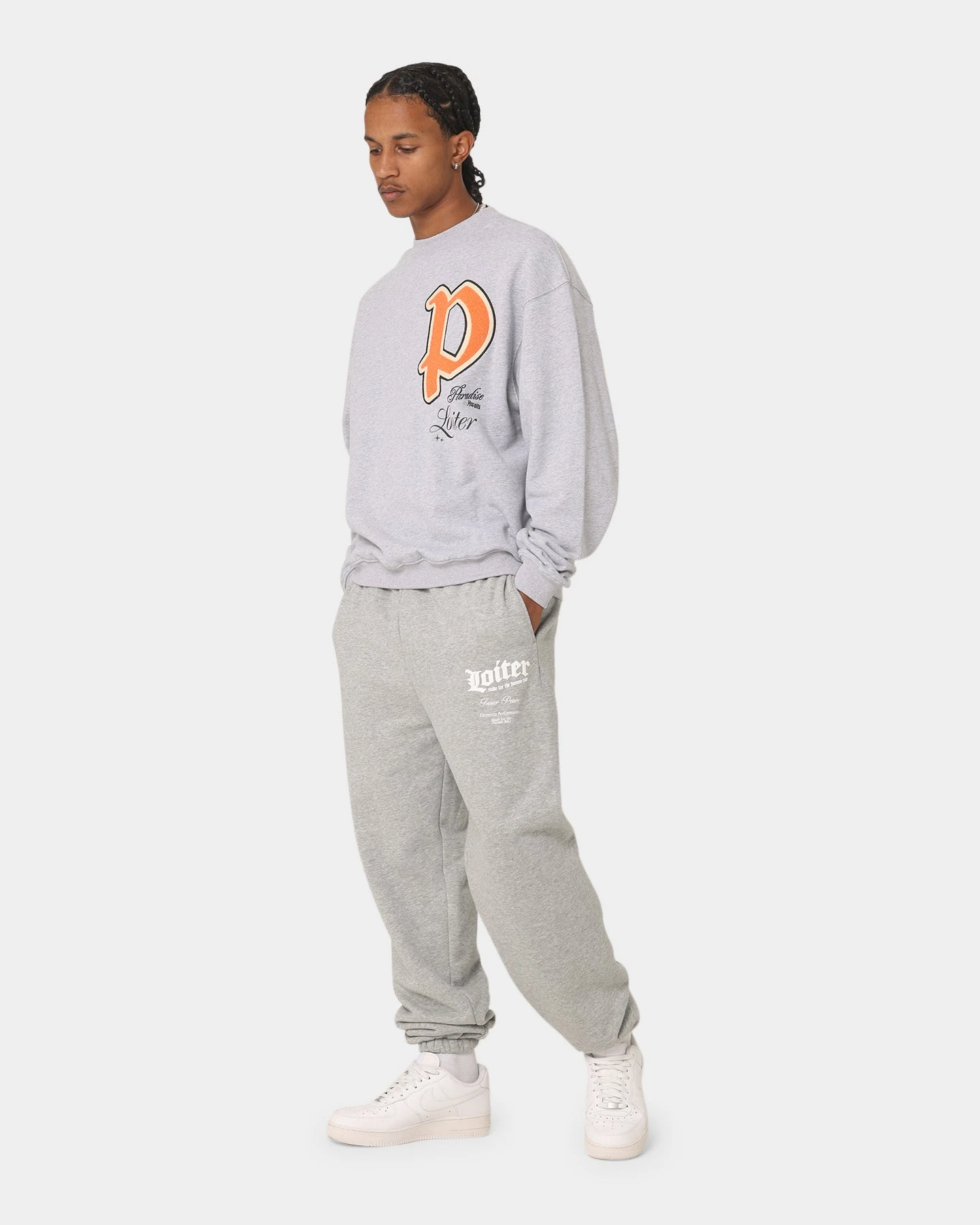 Loiter Paradise Crewneck Grey Marle 11 Loiter Paradise Crewneck Grey Marle - Image 9