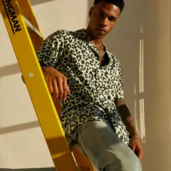 XXIII Enzo Leopard Button Up Shirt Leopard