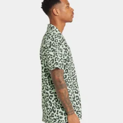 XXIII Enzo Leopard Button Up Shirt Leopard -Nuvora Fit Sales 02042470 YL001 mens 050