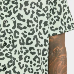 XXIII Enzo Leopard Button Up Shirt Leopard -Nuvora Fit Sales 02042470 YL001 mens 070