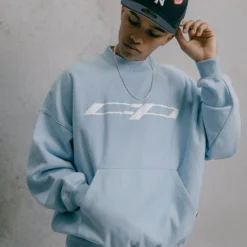 Carré CP Global Oversized Crewneck Light Blue