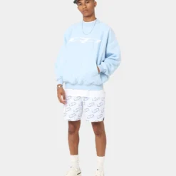 Carré CP Global Oversized Crewneck Light Blue -Nuvora Fit Sales 02042567 YL200 mens 0030