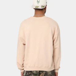 MNML Vintage Wash Crewneck Cream -Nuvora Fit Sales 02042883 YC600 mens 0040