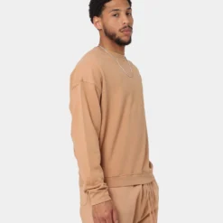 MNML Vintage Wash Crewneck Sand -Nuvora Fit Sales 02042885 YS214 mens 0050