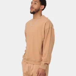 MNML Vintage Wash Crewneck Sand -Nuvora Fit Sales 02042885 YS214 mens 0060