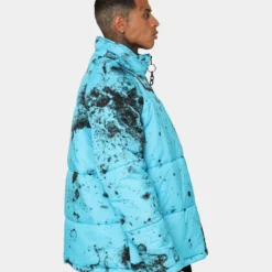 Saint Morta Acid Puffer Jacket Cyan/Black -Nuvora Fit Sales 02042982 YD727 mens 0050