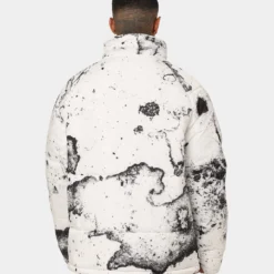 Saint Morta Acid Puffer Jacket White/Grey/Black -Nuvora Fit Sales 02042982 YW164 mens 0040