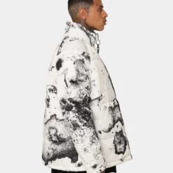 Saint Morta Acid Puffer Jacket White/Grey/Black -Nuvora Fit Sales 02042982 YW164 mens 0050