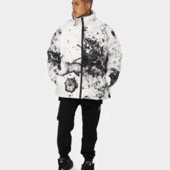 Saint Morta Acid Puffer Jacket White/Grey/Black -Nuvora Fit Sales 02042982 YW164 mens 0070
