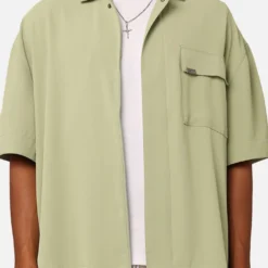 Carre Exceptional Pocket Shirt Green 11 Carre Exceptional Pocket Shirt Green -Nuvora Fit Sales 02043104 YG600 mens 0030