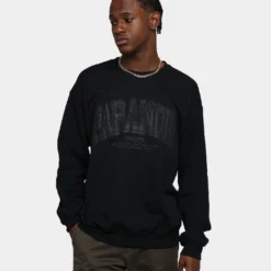 Rats Get Fat Paranoid Crewneck Black