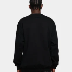 X-Large College Logo Crewneck Black -Nuvora Fit Sales 02043246 YB001 mens 0040