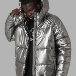 DXXMLife L-6 A Chrxme Puffer Jacket Silver
