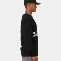 Carré Statement Knitted Sweater Black -Nuvora Fit Sales 02043340 YB001 mens 050