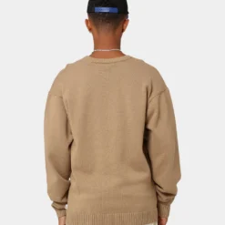 Carré Statement Knitted Sweater Stone 16 Carré Statement Knitted Sweater Stone -Nuvora Fit Sales 02043340 YS400 mens 0040