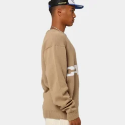 Carré Statement Knitted Sweater Stone 17 Carré Statement Knitted Sweater Stone -Nuvora Fit Sales 02043340 YS400 mens 0050