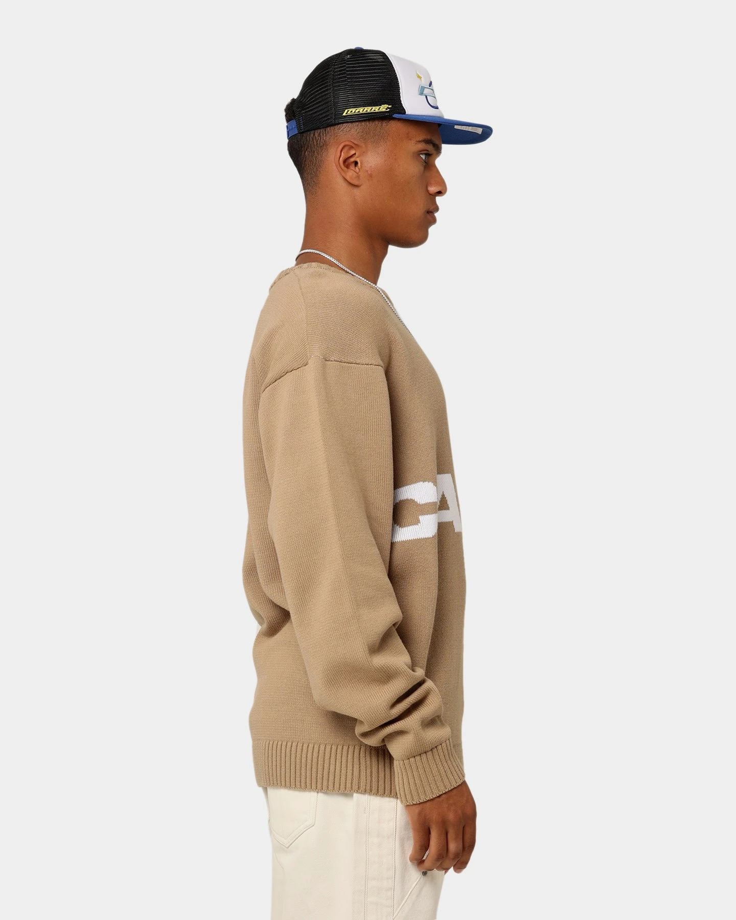 Carré Statement Knitted Sweater Stone 9 Carré Statement Knitted Sweater Stone - Image 7