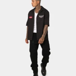 Saint Morta Pro Racing Mechanic Shirt Black -Nuvora Fit Sales 02043341 YB001 mens 0030