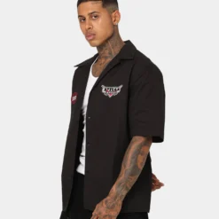 Saint Morta Pro Racing Mechanic Shirt Black -Nuvora Fit Sales 02043341 YB001 mens 0070