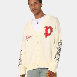 Loiter Spider Cardigan Cream