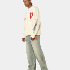 Loiter Spider Cardigan Cream -Nuvora Fit Sales 02043428 YC600 mens 0030