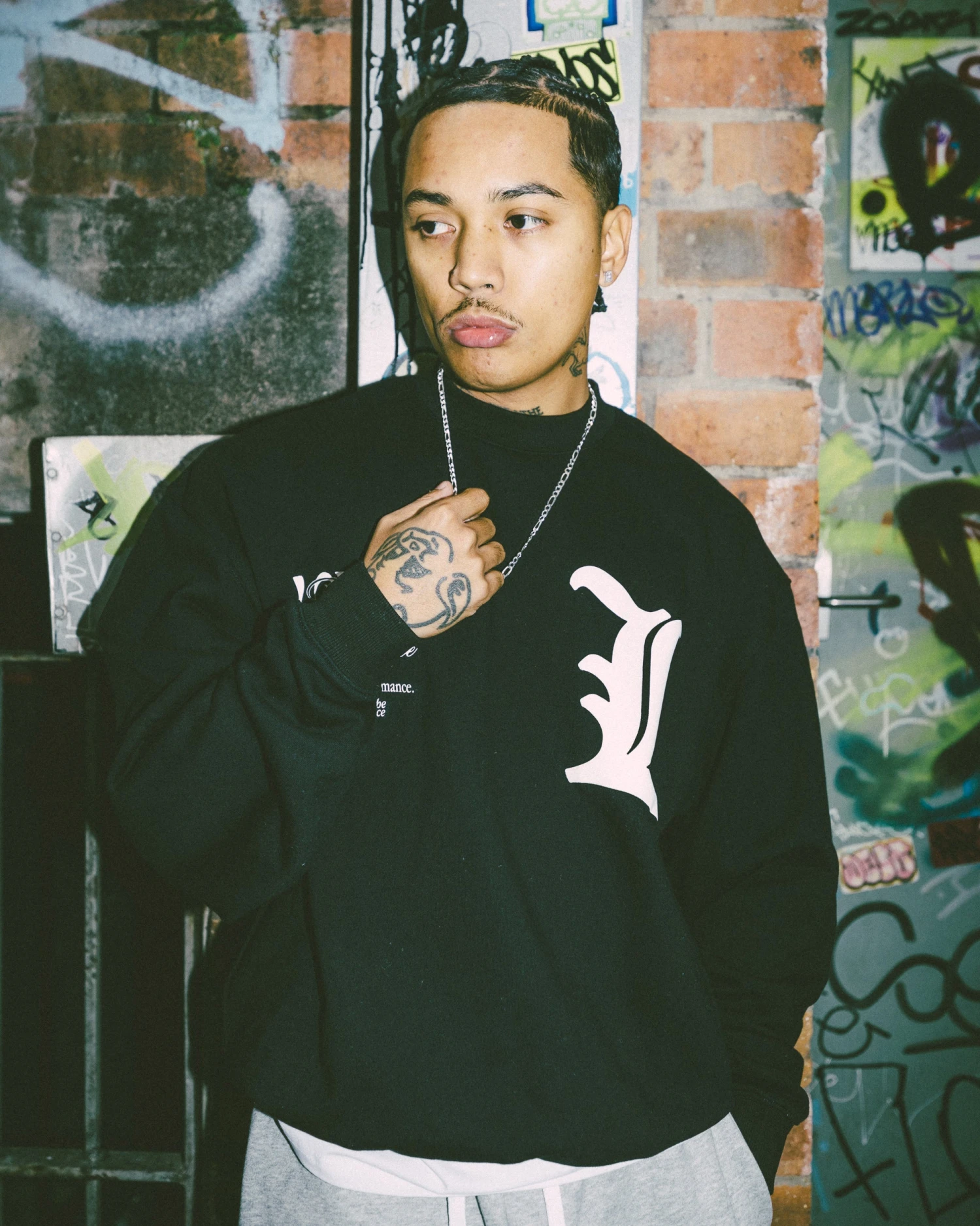 Loiter Art Studio Crewneck Black 3 Loiter Art Studio Crewneck Black