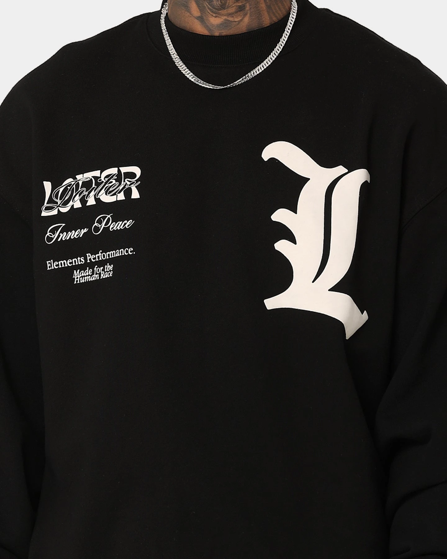 Loiter Art Studio Crewneck Black 7 Loiter Art Studio Crewneck Black - Image 5