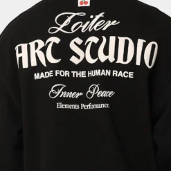 Loiter Art Studio Crewneck Black 16 Loiter Art Studio Crewneck Black -Nuvora Fit Sales 02043434 YB001 mens 0050