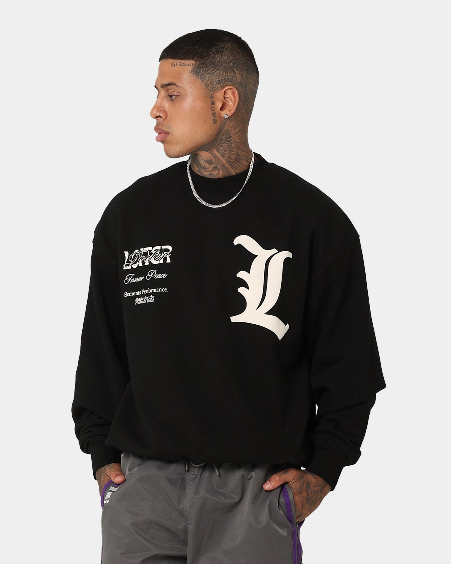 Loiter Art Studio Crewneck Black 10 Loiter Art Studio Crewneck Black - Image 8