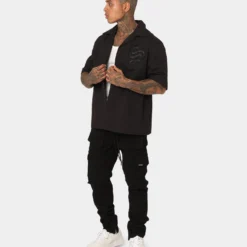 Saint Morta Gothic Bowling Shirt Black -Nuvora Fit Sales 02043469 YB001 mens 0030