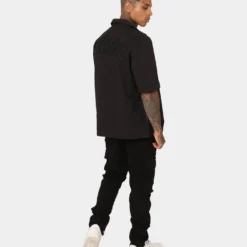 Saint Morta Gothic Bowling Shirt Black -Nuvora Fit Sales 02043469 YB001 mens 0080