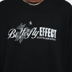 Goat Crew Butterfly Effect Vintage Crewneck Black Wash -Nuvora Fit Sales 02043707 YB295 mens 0040
