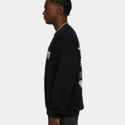 Goat Crew Butterfly Effect Vintage Crewneck Black Wash -Nuvora Fit Sales 02043707 YB295 mens 0070