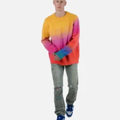 MNML Brushed Gradient Sweater Multi-Coloured