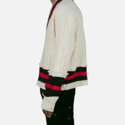 MNML Classic V Neck Sweater Off White -Nuvora Fit Sales 02044458 YO007 mens 000030