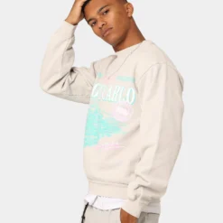 Carré Monte Carlo USA Crewneck Cement -Nuvora Fit Sales 02044464 Y1600 mens 060