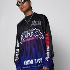 Loiter Motorcross Crewneck Black -Nuvora Fit Sales 02044582 YB001 mens 030