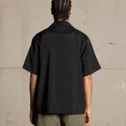 Saint Morta Villa Short Sleeve Shirt Black -Nuvora Fit Sales 02044599 YB001 mens 000040