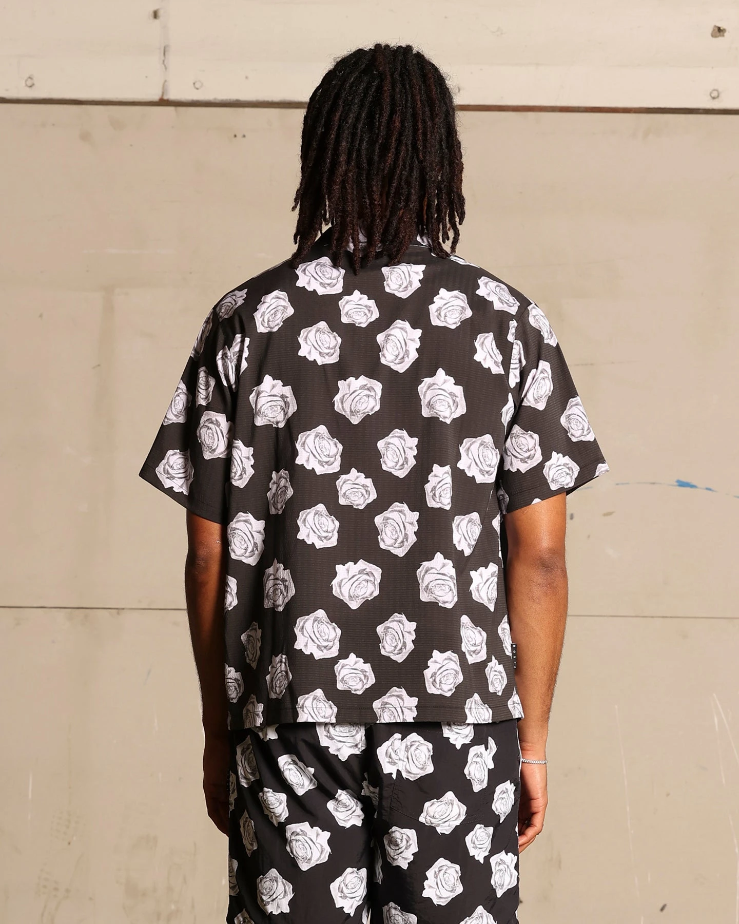 Saint Morta Vintage Rose Short Sleeve Shirt Black 8 Saint Morta Vintage Rose Short Sleeve Shirt Black - Image 6