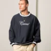 Carre Royal Oversized Crewneck Navy
