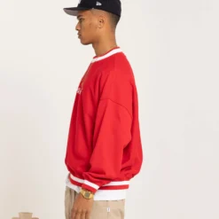 Carre Royal Oversized Crewneck Red -Nuvora Fit Sales 02044779 YR001 mens 0006 scaled