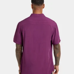 XXIII Marko Button Up Shirt Eggplant -Nuvora Fit Sales 02044825 YE040 mens 0040