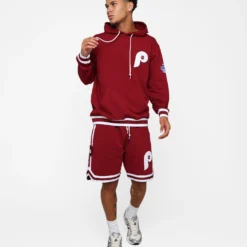 New Era Philadelphia Phillies Logo Select Hoodie Red -Nuvora Fit Sales 02044906 YR001 mens 0030