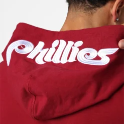 New Era Philadelphia Phillies Logo Select Hoodie Red -Nuvora Fit Sales 02044906 YR001 mens 0100