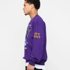 X-Large Hockey Crewneck Sweatshirt Purple -Nuvora Fit Sales 02044975 YP200 mens 0060